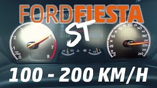 Ford Fiesta ST 2018 100200 kmh  RaceChip Acceleration test  Dragy GPS [upl. by Ainegul]