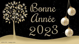 296  Bonne année 2023  Carte virtuelle à partager [upl. by Eivod396]