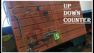 UPDOWN COUNTER using 74LS192 74LS47 [upl. by Akila331]