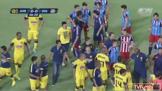 Clasico de Clasicos  America vs Chivas Fights Fouls Red Cards [upl. by Rigby597]