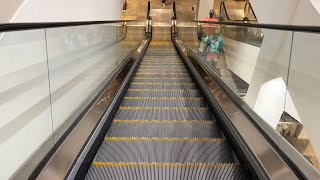 Birmingham England 2x ThyssenKrupp Escalator ride at NEXT  Bullring Centre store [upl. by Anerak377]