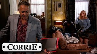 Dev Catches Kelly and Aadi Together Home Alone  Coronation Street [upl. by Enilesor398]