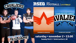 RSEQ D3 Football 🏈 Rimouski  ChStLambert 20241102 [upl. by Adnalahs]