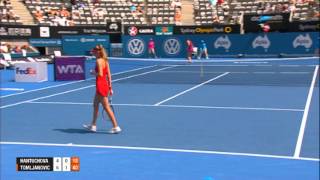 Daniela Hantuchova v Ajla Tomljanovic Highlights Apia International Sydney 2014 [upl. by Dola650]