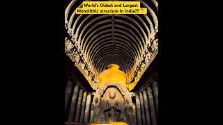 Ellora caveworlds largest monolithic structurekailastemplestoneartshorttrendingviralindia [upl. by Farrish]