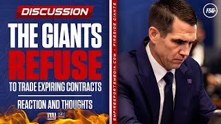 Giants REFUSE to Trade Expiring Contracts  Reaction and Thoughts [upl. by Spillihp]