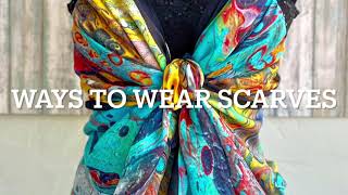 Ways to wear scarves in fashionista style [upl. by Terrena]