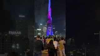 2022 Dubai New Years Eve Burj Khalifa fireworks and a Pepsi 4K  happy new year watch lovers [upl. by Baumbaugh216]