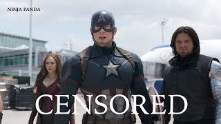 CAPTAIN AMERICA CIVIL WAR  Unnecessary Censorship  Try Not To Laugh [upl. by Llerol]