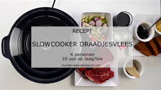 Recept slowcooker draadjesvlees  NLBE  Plezierindekeukennl [upl. by Adlen130]