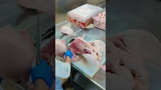 Cruiseship butchery working time turkey 🦃 preparation minivlog chefbutcherknife cruiseship [upl. by Nanreik]