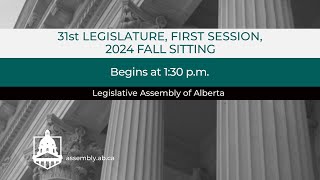 December 3rd 2024  Afternoon Session  Legislative Assembly of Alberta [upl. by Obed]