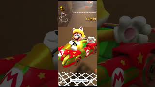 Mario Kart Tour  quotBattle Tour 2024quot  Cat Mario in N64 Choco Mountain RT [upl. by Melena]