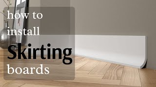 How To Install Skirting boards Baseboard Like A Professional [upl. by Acimak]