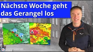 Das große Gerangel mit kräftigen Tiefs einer Luftmassengrenze und viel Regen [upl. by Wei]