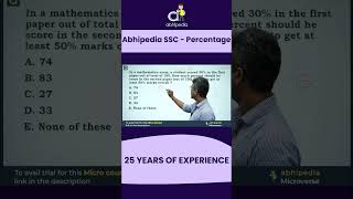 Master SSC CGL Percentage with abhipedia  Mathematics Made Easy [upl. by Arodnap]