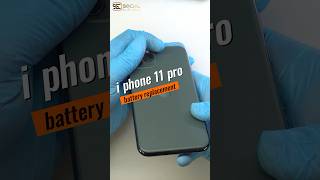 iPhone 11 Pro battery replacement 👍🏻✨⚡️📲 socialcell smartphone phonerepair repair [upl. by Hook]