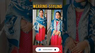 Shawl hack for winter😱✅️winter hack fashionhack shorts beautyglowrakhi [upl. by Iduj]