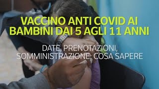 Vaccino anticovid ai bambini dai 5 agli 11 anni [upl. by Karas]