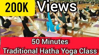 50 Minutes Traditional Hatha Yoga full Class video Part 2 Advance level Hatha Power Yoga [upl. by Ayana166]