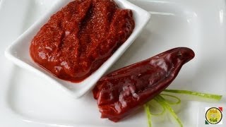 Red Chilli Paste  By Vahchef  vahrehvahcom [upl. by Annairdna]