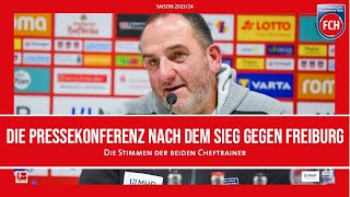 Die Pressekonferenz nach dem Sieg gegen den SC Freiburg [upl. by Nickerson192]