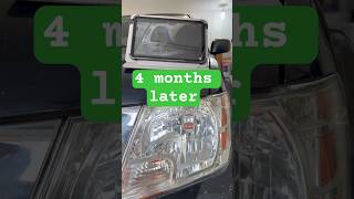 Headlight Restoration 4 Month Update shorts automobile headlightrestoration [upl. by Wearing442]