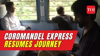 Odisha Triple Train Accident Coromandel Express resumes journey for first time after tragedy [upl. by Gereron]