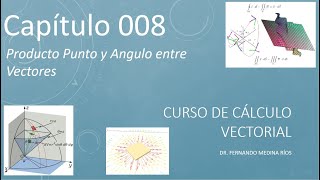 Producto Punto Demostración y Ángulo entre Vectores con ejercicios Cálculo Vectorial Cap 008 [upl. by Litt]