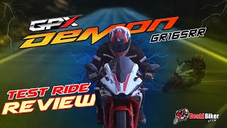 GPX Demon GR165RR Test Ride Review by Deshi Biker [upl. by Anaila]