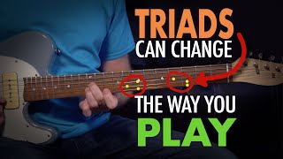 How using triads can change the way you play guitar  both rhythm and lead  Lesson EP399 [upl. by Yknip]