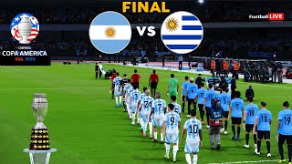 ARGENTINA vs URUGUAY  FINAL COPA AMÉRICA 2024  MESSI vs NUNEZ  REALISTIC PES GAMEPLAY [upl. by Ferna]