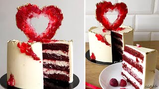 VÖRÖS BÁRSONY torta ❤️ Red velvet cake  BebePiskóta [upl. by Airdnaz614]