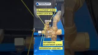 Pressure adjustment  Conrader Idler Control Valve on a Peerless Air Compressor [upl. by Deegan]