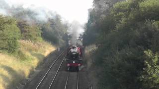 45699 Galatea Near Stalling on the Wilpshire Bank 28th September 2013 also at Cherry Tree [upl. by Eleira237]