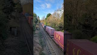 66302 says hello 4E04 1106 Mossend to Doncaster Iport 22112024 class66 gbrf [upl. by Euphemiah]