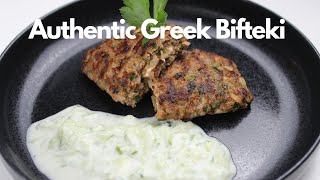 How to cook Authentic Greek Food  Bifteki Recipe stuffed with Feta Cheese  Greek Food Recipes [upl. by Theodosia]