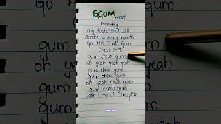 GGUM  YEONJUNTXT lyrics ggum txt lyrics yeonjun shortsfeed kpop [upl. by Vaenfila]