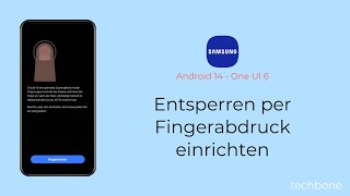 Entsperren per Fingerabdruck einrichten  Samsung Android 14  One UI 6 [upl. by Holden323]