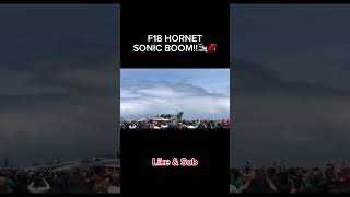 F18 Hornet Breaking The Sound Barrier💀🚀 shorts fighterjet viralvideo machjesus [upl. by Yrrot]