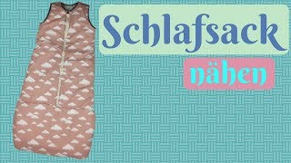 Schlafsack  Strampelsack fürs Baby nähen  Nähanleitung für Anfänger [upl. by Sirrom]