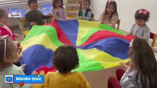 kindergarten parachute game [upl. by Botti]