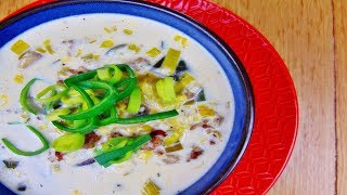 Rezept Käse Lauchsuppe mit Hackfleisch  schnell und einfach  Partysuppe [upl. by Vera]