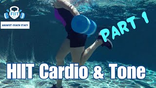 Pool Exercises to loose weight  Water Workout to Cardio amp Tone  HIIT 2 Buoys  ALL levels Part 1 [upl. by Ocana]