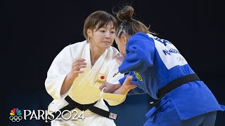 Japans Natsumi Tsunoda wins judo gold in Olympic debut  Paris Olympics  NBC Sports [upl. by Naquin]