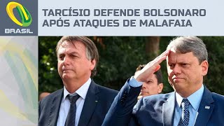 Tarcísio sai em defesa de Bolsonaro após ataques de Malafaia quotNossa maior liderança políticaquot [upl. by Happ]