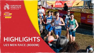 Highlights U23 Men and Winner Interview  SPAR European Cross Country Championships Piemonte 2022 [upl. by Attennyl]