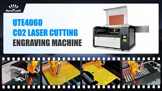 Best Price 4060 CO2 Laser Engraving Cutting Machine for ABS Dual Color Board Acrylic [upl. by Buskus]