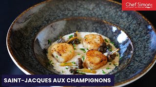 Noix de saintjacques sautées aux champignons [upl. by Assilen175]