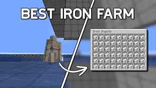 Best Iron Farm Minecraft Java 121  7000 Iron Ingots per Hour [upl. by Slotnick]